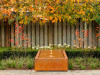 Cortenový vodný stôl štvorec 60 x 60 x 40 cm