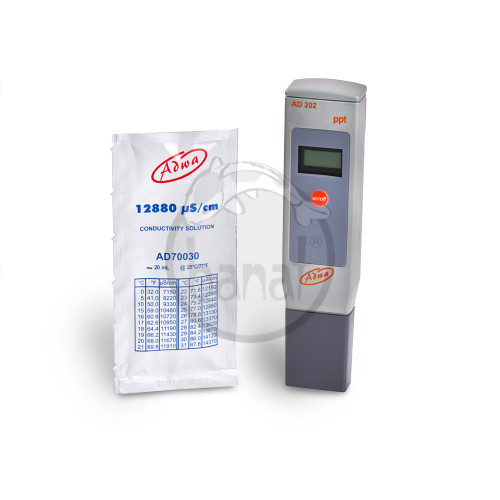 Tester ADWA AD202 na meranie úrovne soli v kvapalinách
